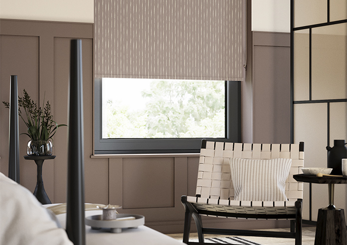 Luis Striped, Victorian Violet - Twist&Fit Roller Blind - Image 5